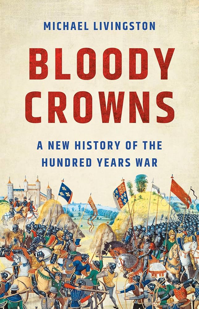 cover image of the book. gold field with 2 medieval armies clashing in the foreground.
