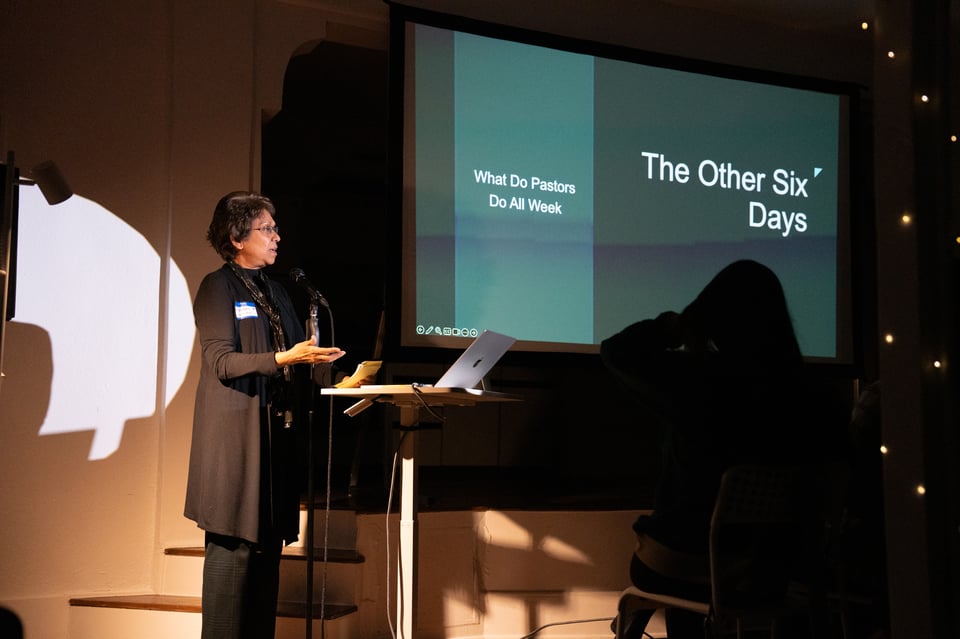 Esther presenting.