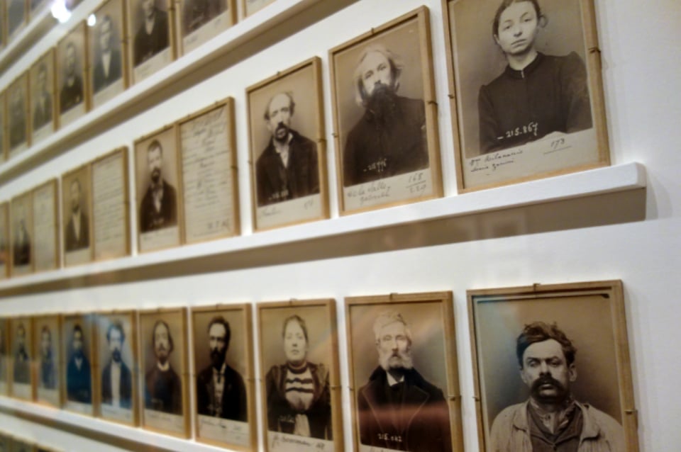 exhibit of mug shots