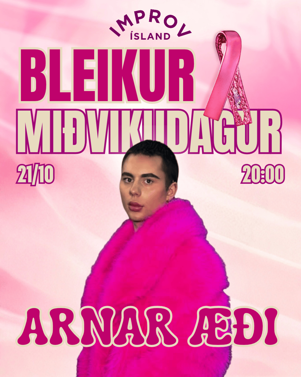 Improv Ísland X Bleikur Október 