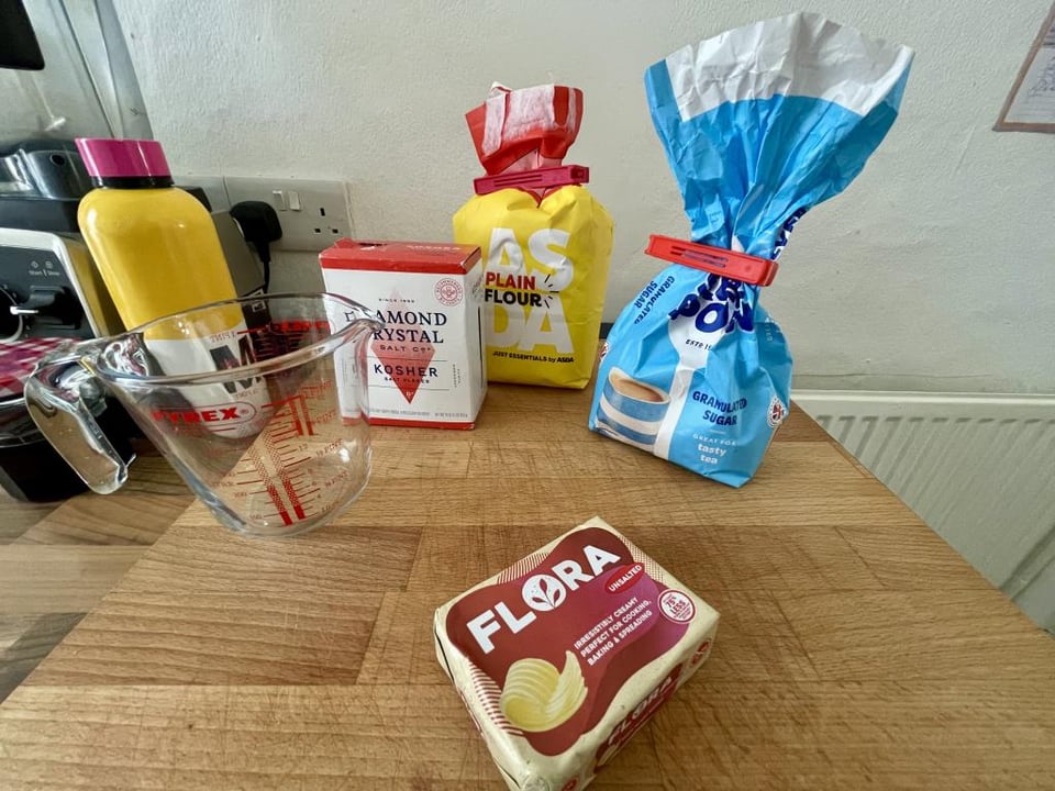 Ingredients for a pie