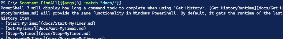Doc folder links
