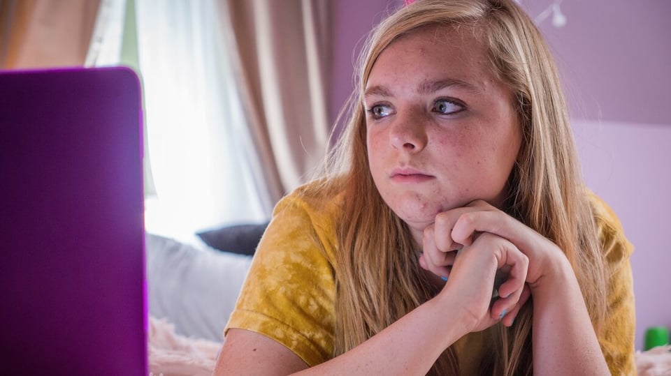 Still image from “Eighth Grade.”