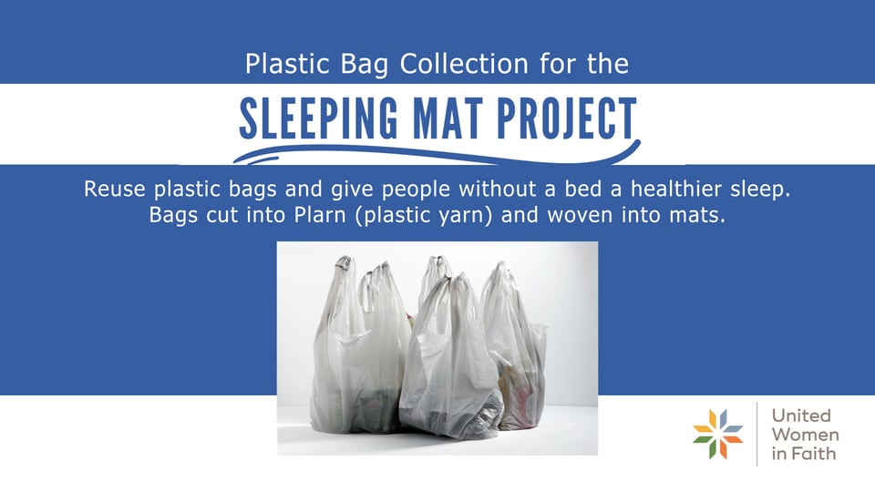 Plastic Bag Collection for the Sleeping Mat Project at Spiritual Life Retreat