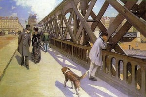 Flaneur - Gustave Caillebotte, Le Pont de l’Europe, oil on canvas, 1876