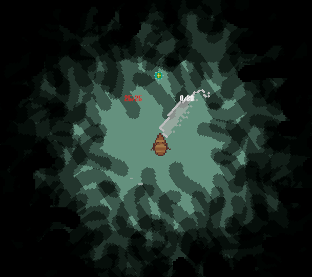 FISH FEAR ME screenshot: a boat surrounded by hundreds of encroaching black tentacles.