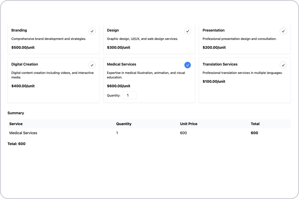 a screenshot of a pricing tier for a service