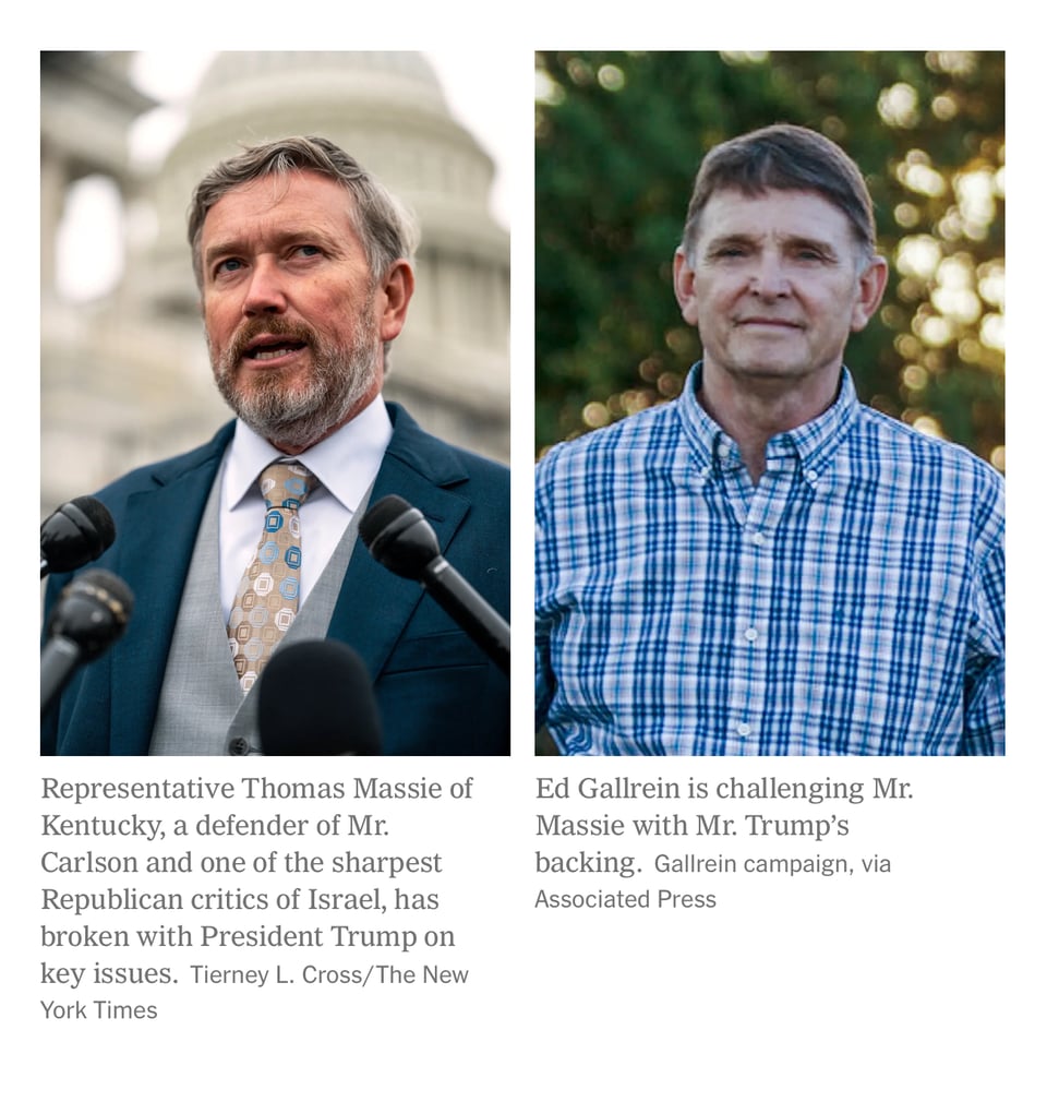 Trump is attacking Thomas Massie with a Jewish primary opponent.