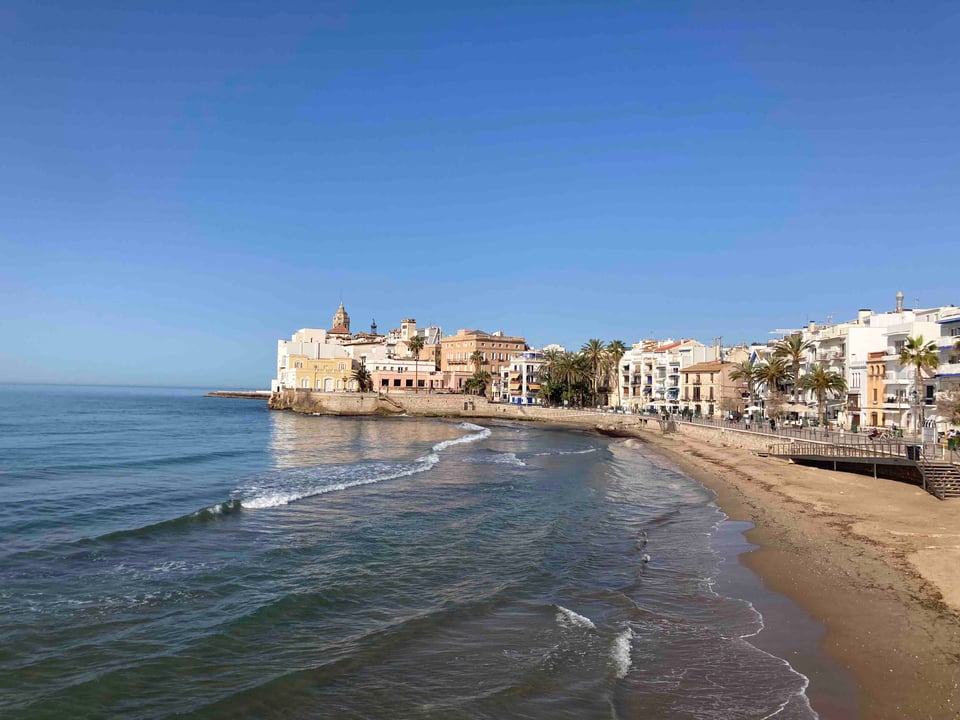 The seafront at the Spanish town of Sitges