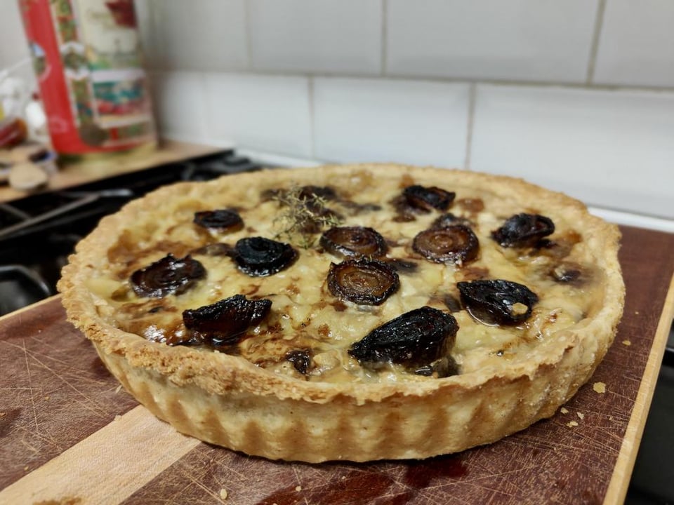A onion tart