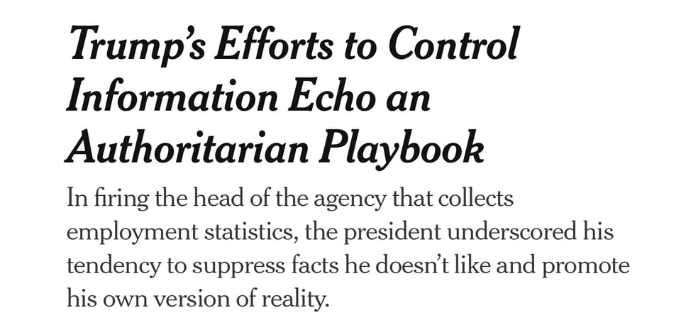 New York Times headline