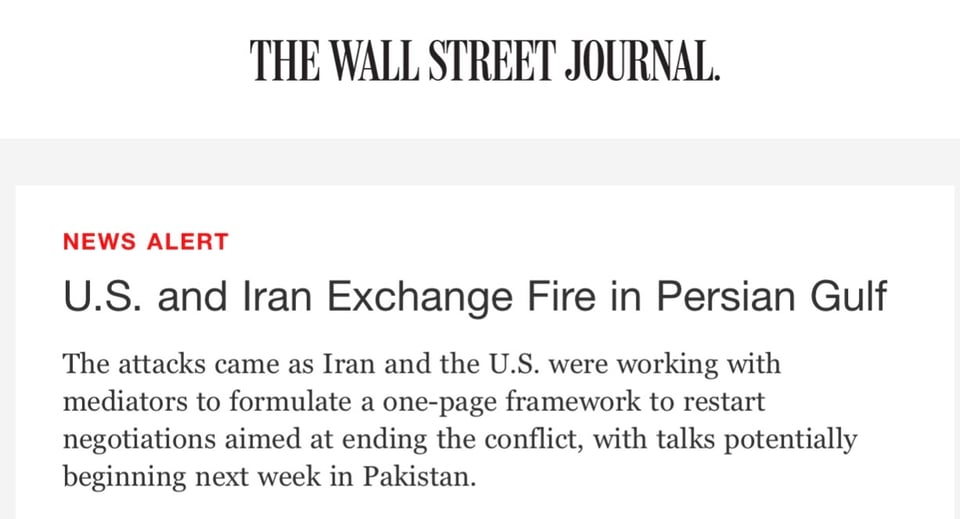 US and Iran exchanged fire last night.