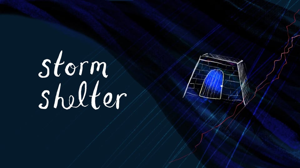 storm shelter minimalist visual