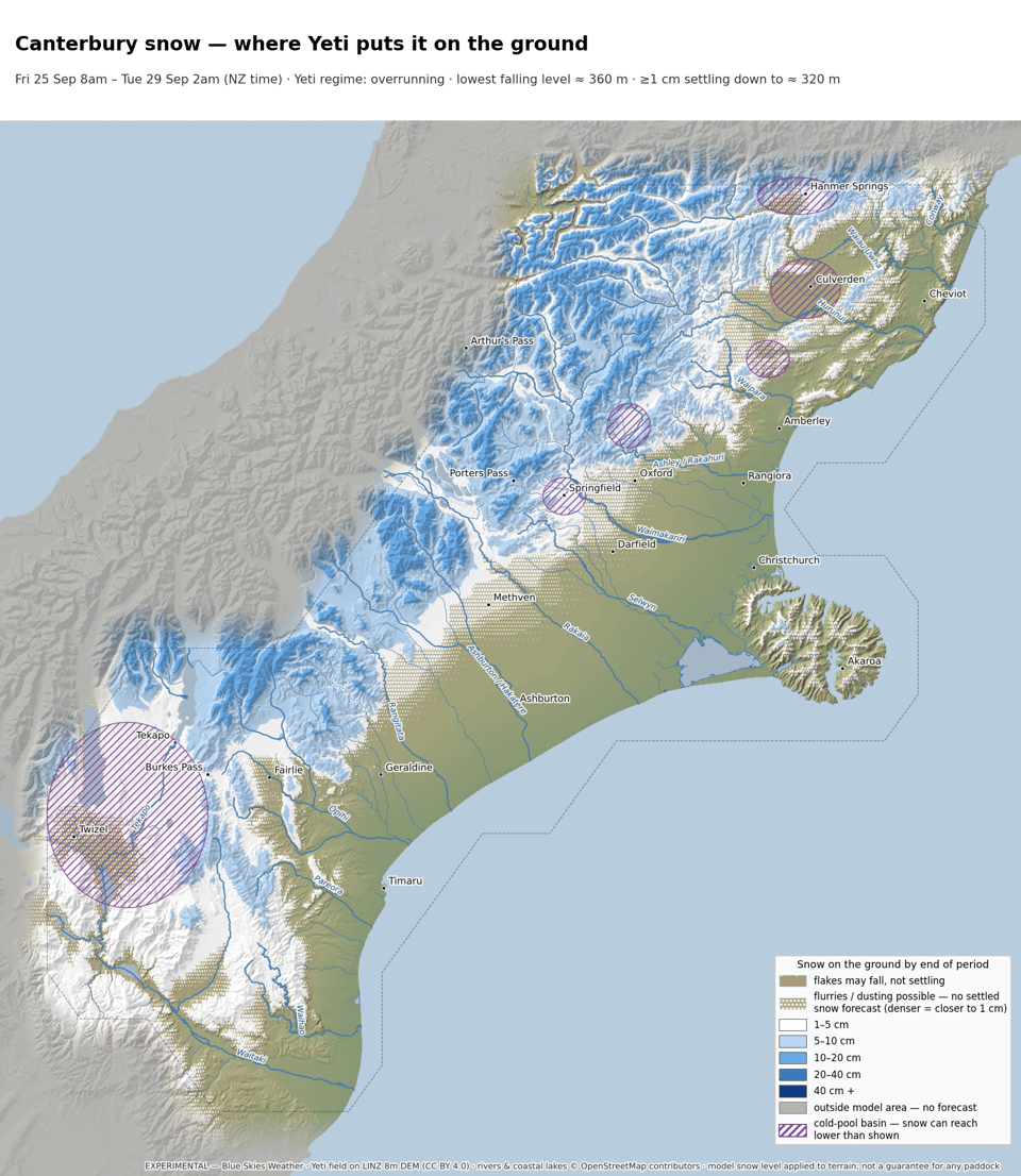 Canterbury Snow Forecast