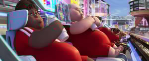all you people are tech addicts - Wall-E-fat-humans