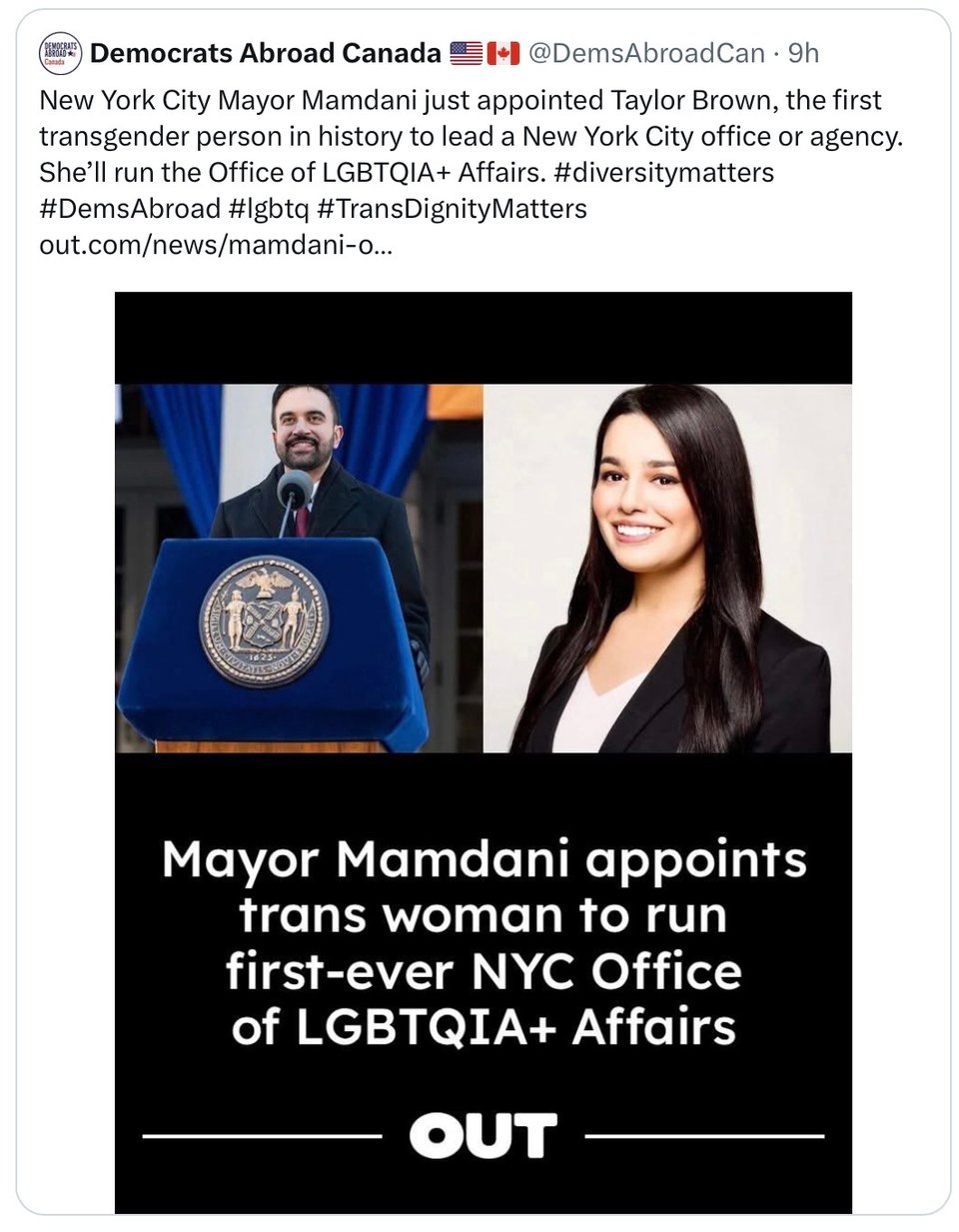 Mayor Mamdani is happening in NYC.