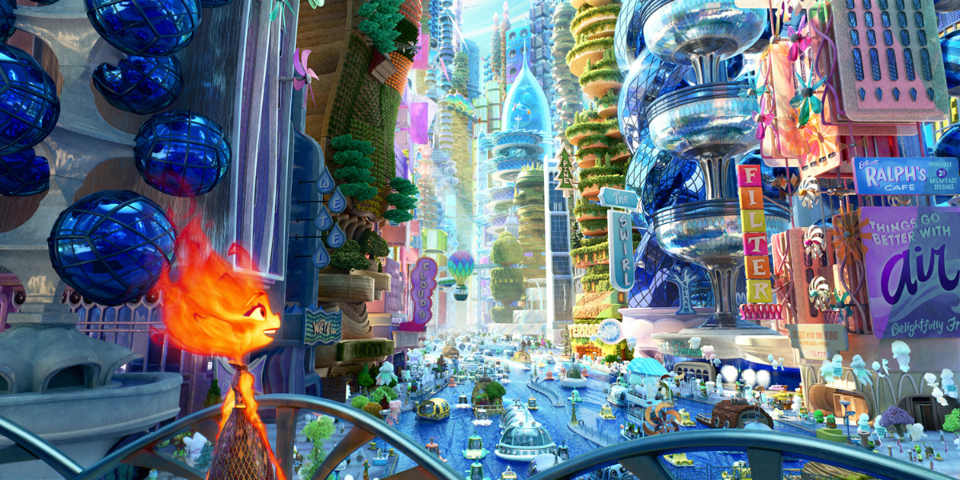 Ember looks out on the beautiful Elemental city.