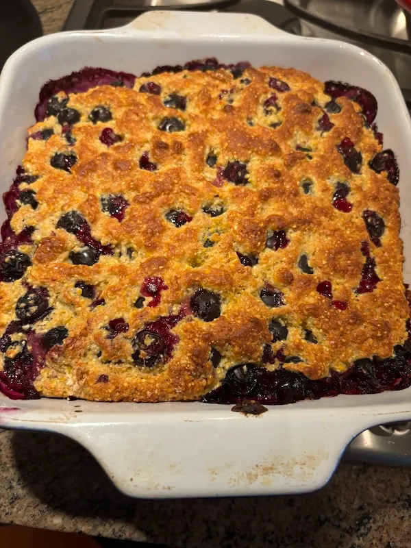 Blueberry cornbread