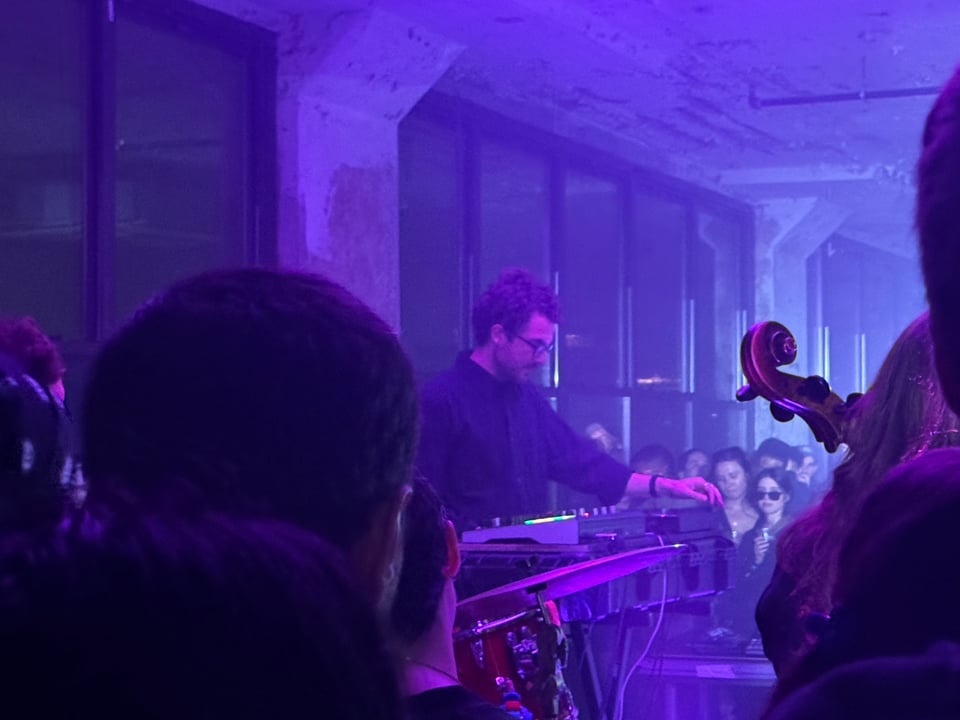 Nicolas Jaar performs with AEAEA