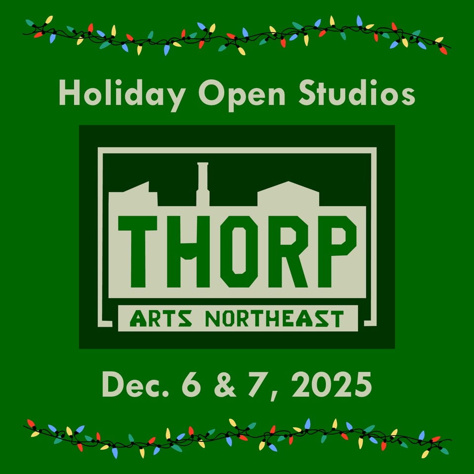 Thorp Holiday Open Studios graphic