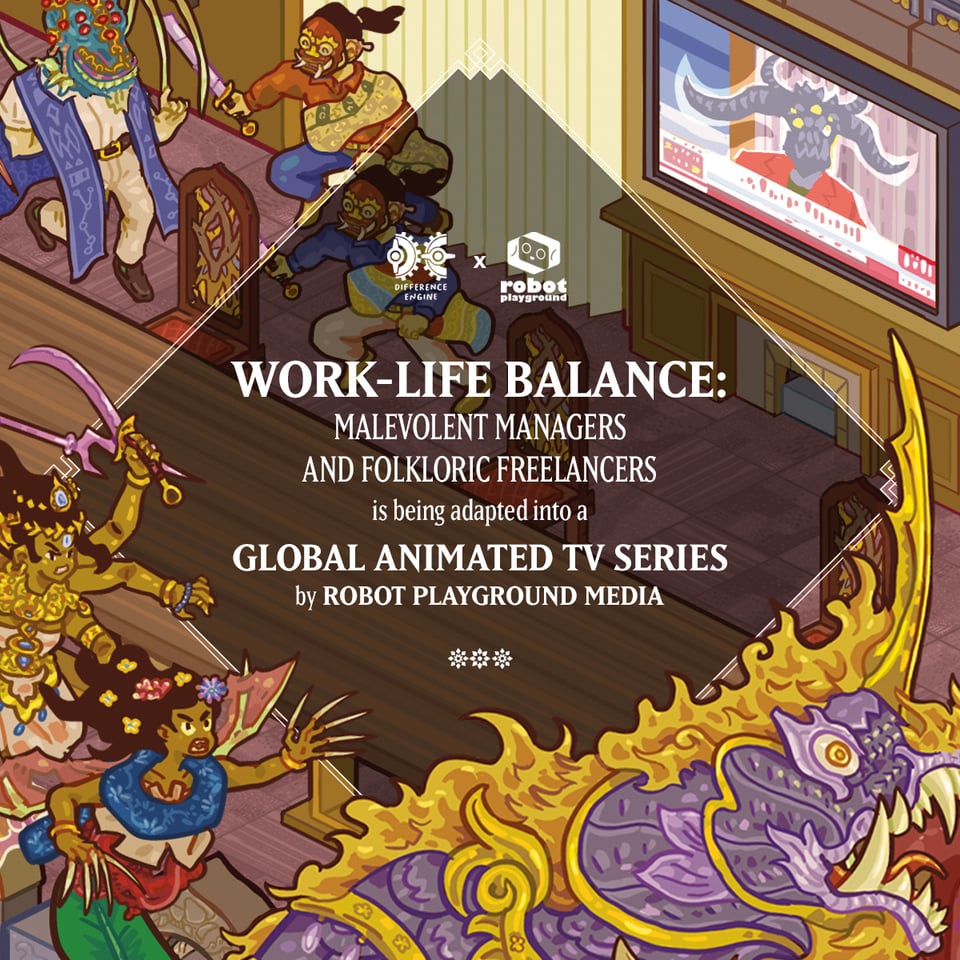 An announcement for the WORK-LIFE BALANCE animated series