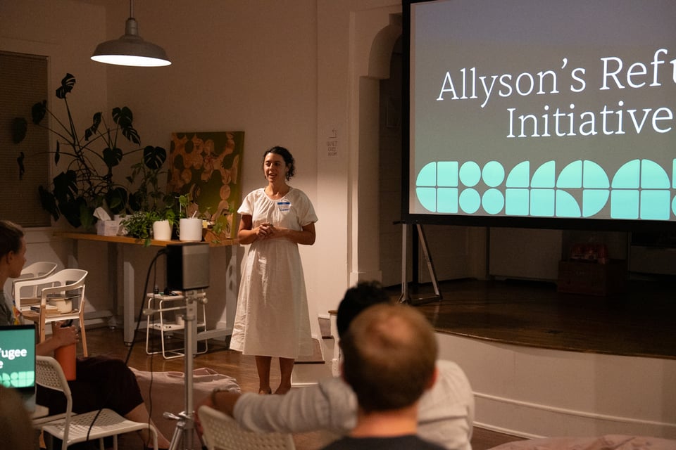 Allyson announcing a thing.