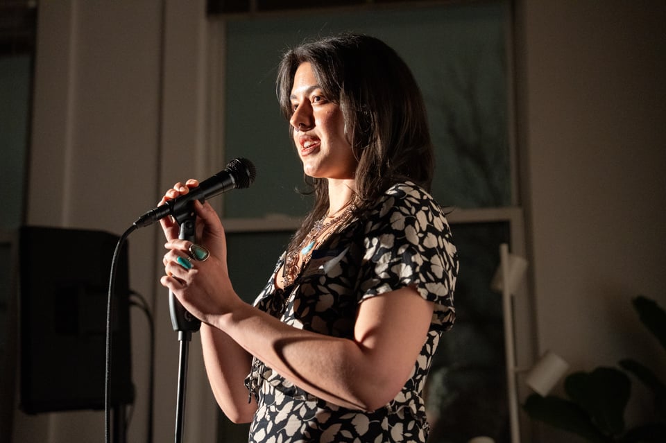 Allyson telling a story.