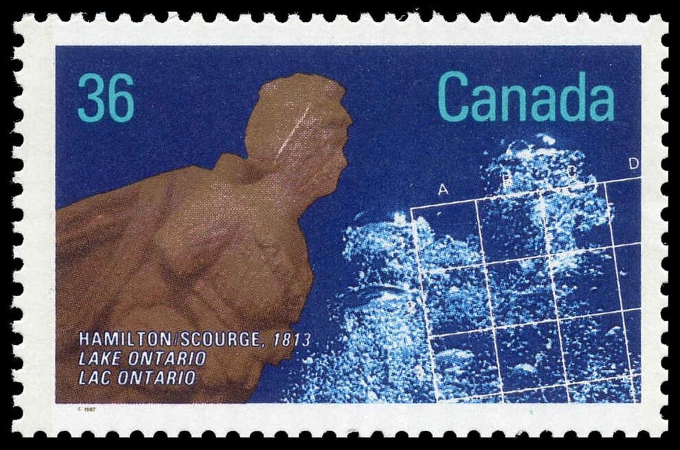 A stamp reading "Hamilton Scourge, 1813"