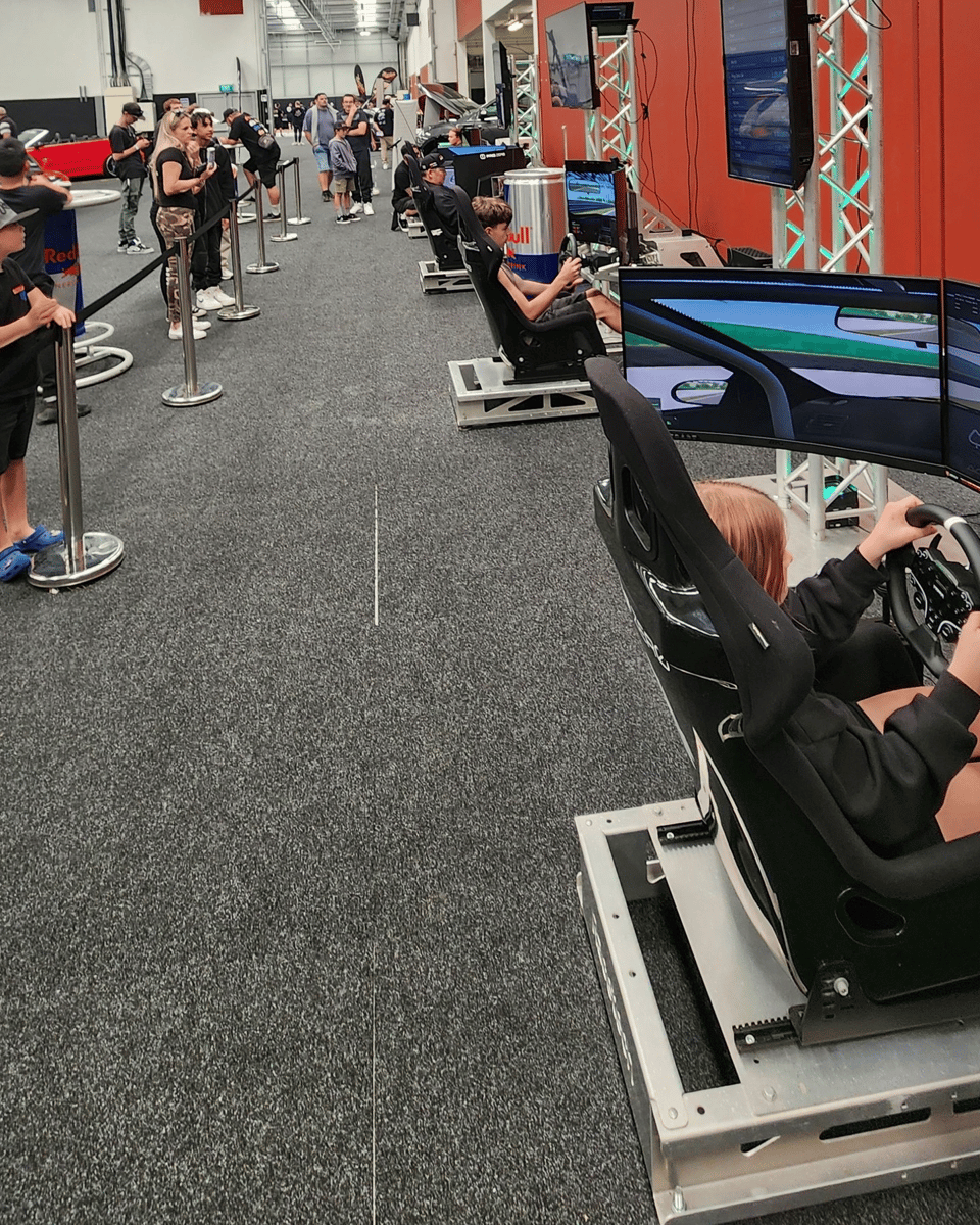 Racetech sim rigs used at REVCON