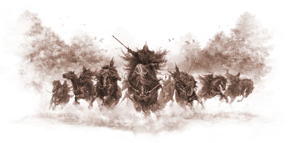 The Nine Nazgul ride forth