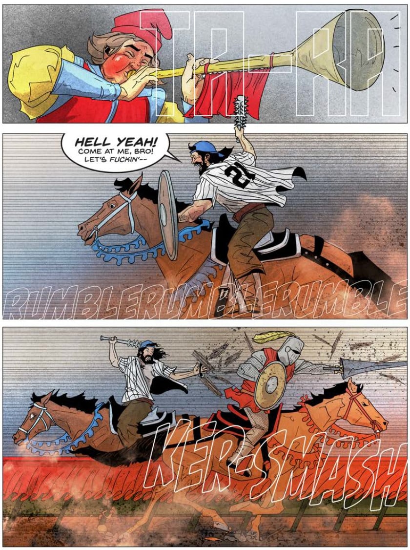 a jousting page from Medieval #3