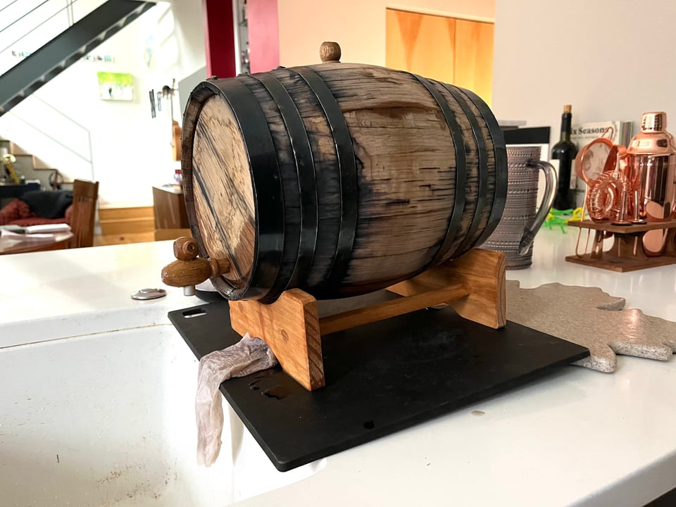 Barrel-aged cocktail
