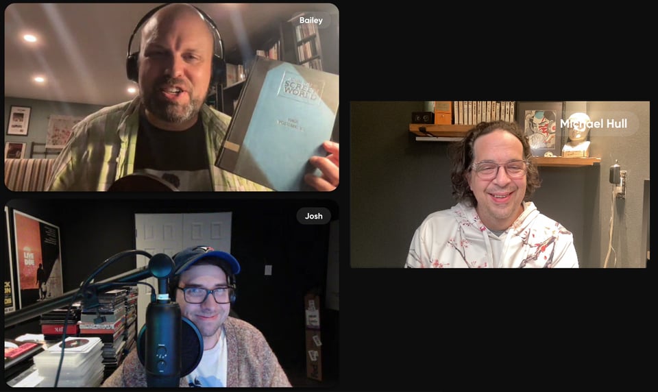 Guest Josh Lewis with co-hosts Jason Bailey and Mike Hull.
