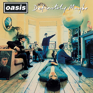 album cover: oasis - definitely maybe