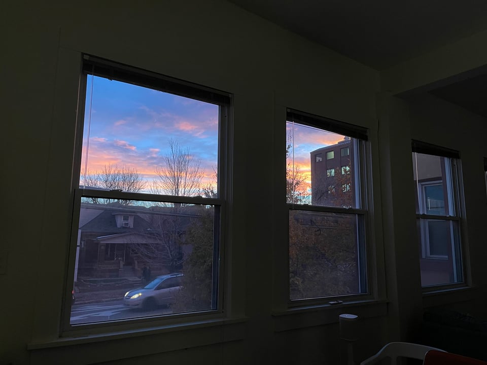 Sunset outside The Company.