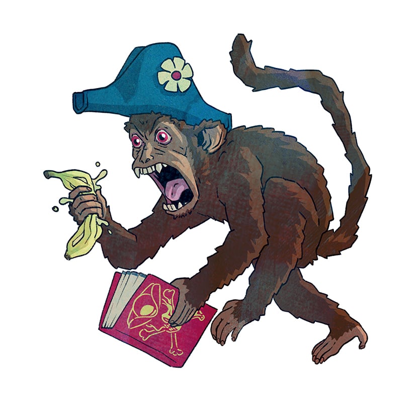 Other Things: Dolmenwood, The Beasts and Blessings of the Hallow'd Hall and a banana-grasping hat monkey 