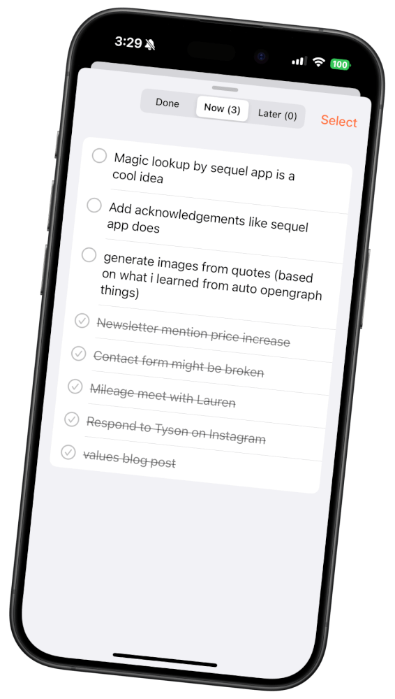 Screenshot of defer