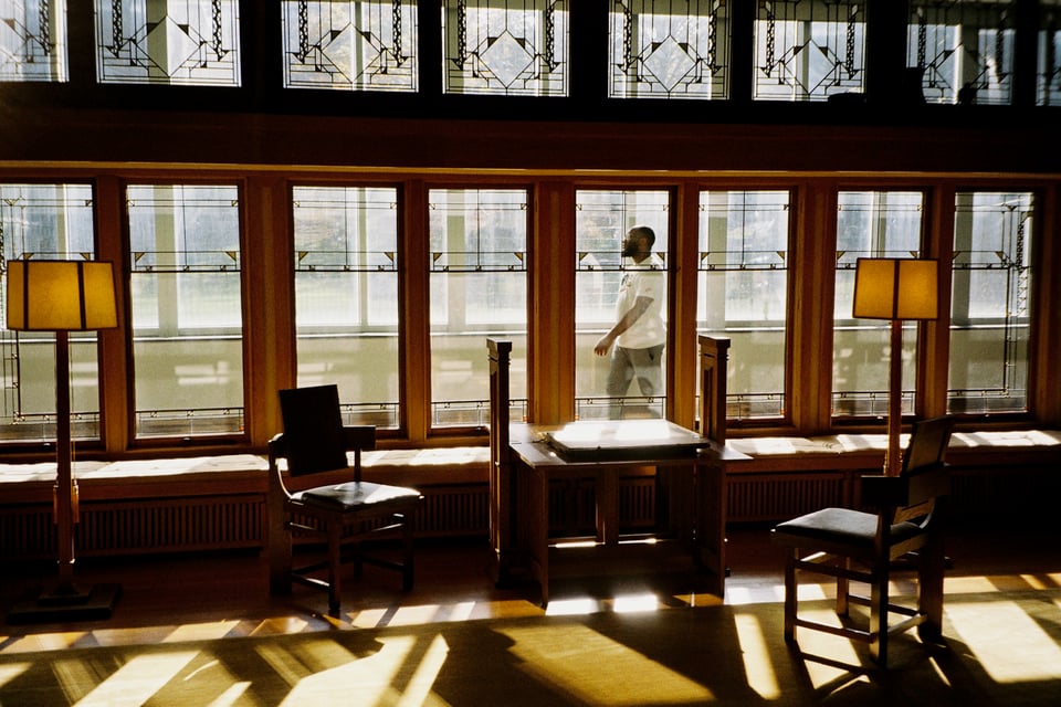The Frank Lloyd Wright Room at the Met, in 35mm