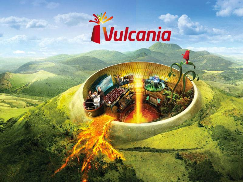 Une publicité pour vulcania
