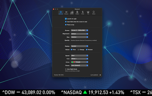 TickerBar Mac