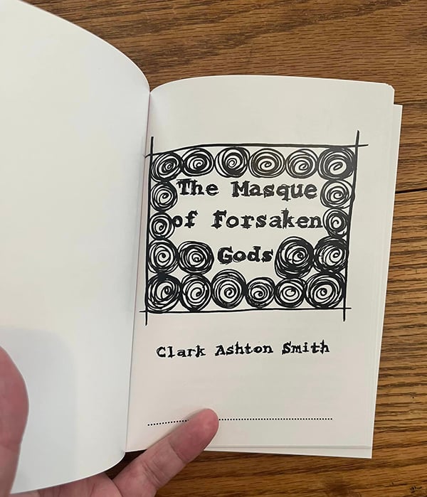 The title page of the book, which tells the title and the author