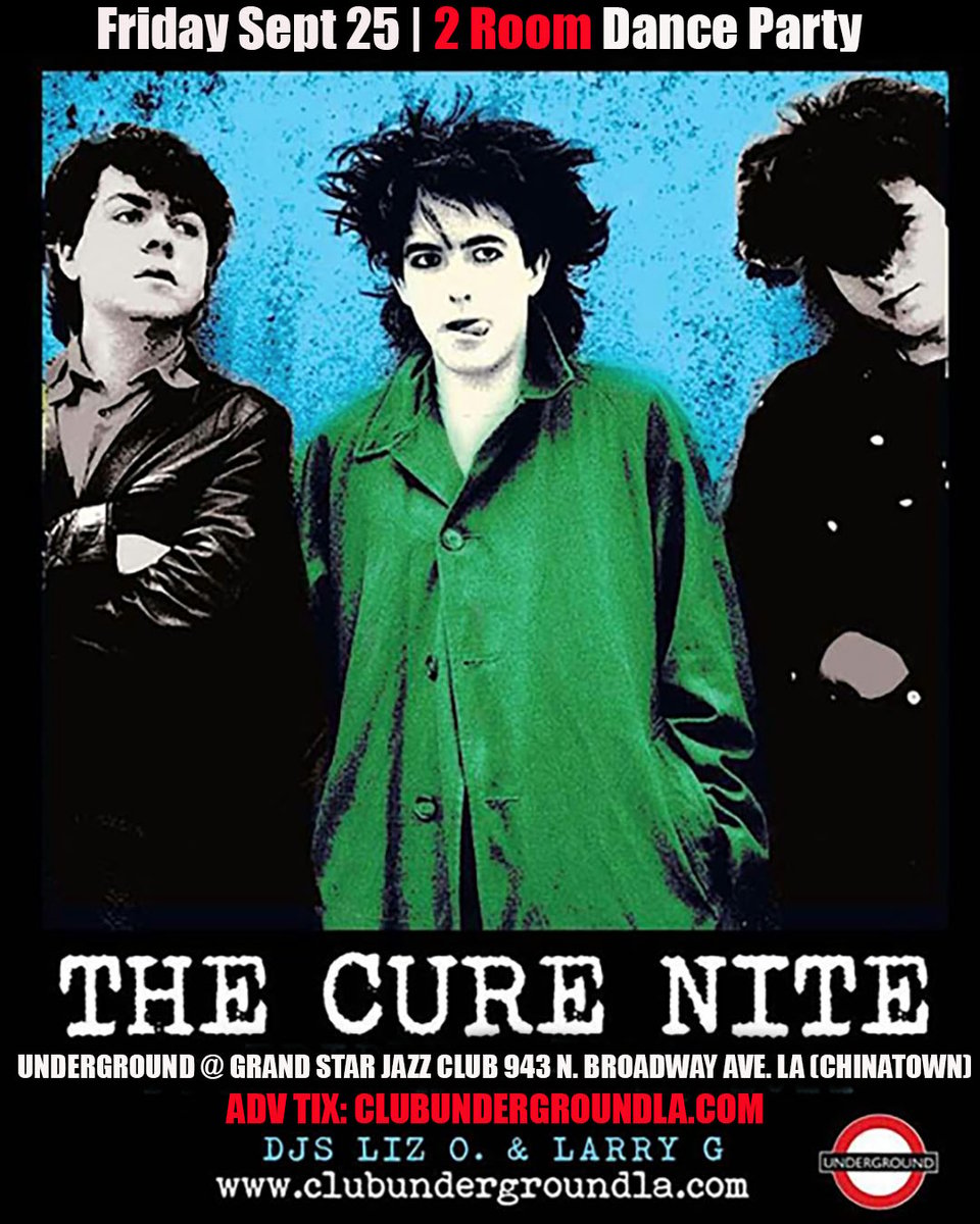 The Cure Nite at Club Underground + New Mix and More