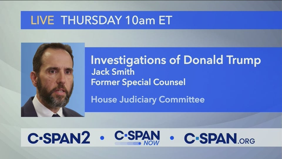 Jack Smith testifies today