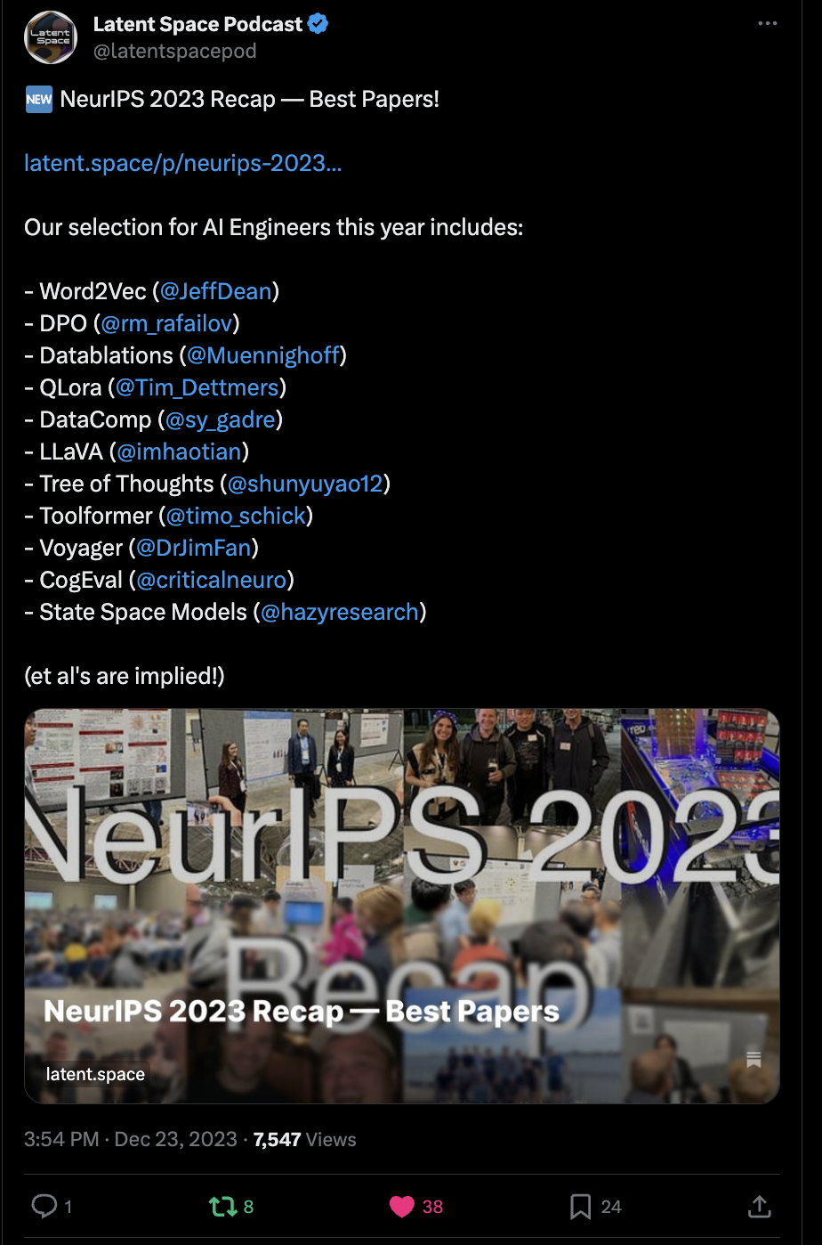 [AINews] 12/23/2023: NeurIPS Best Papers of 2023