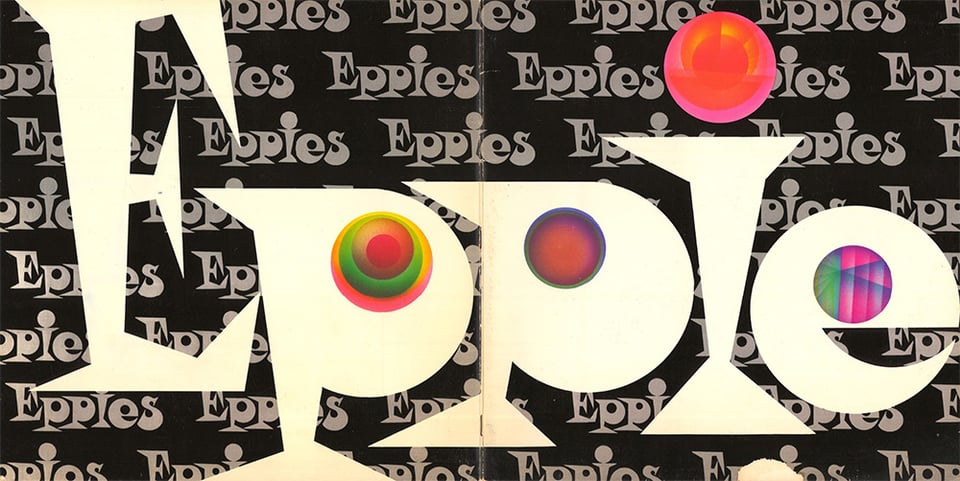 a psychedelic logo for a restaurant called Eppie