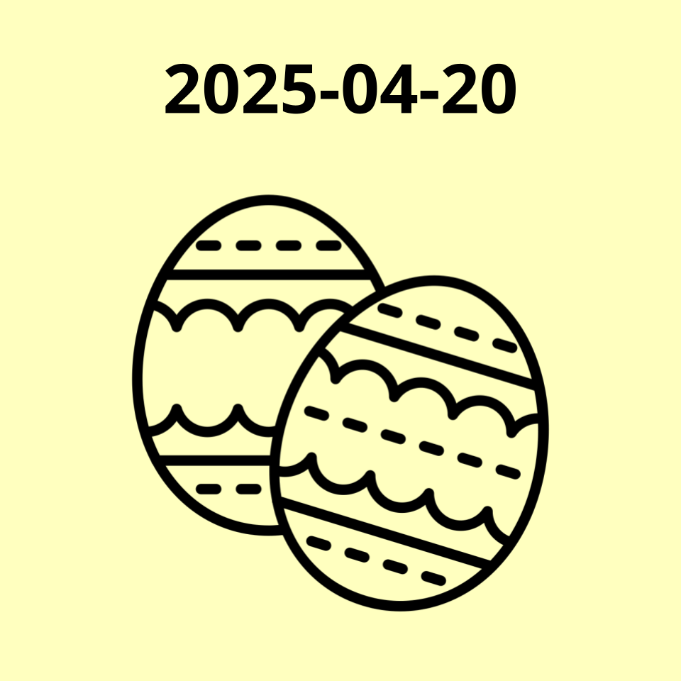 Easter eggs 2025-04-20