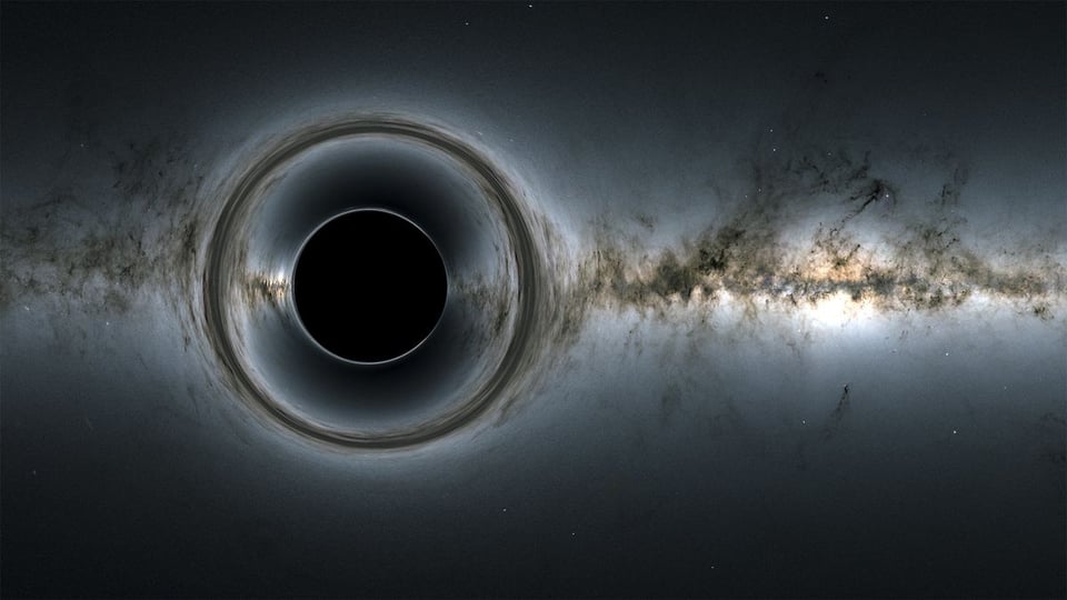 Black hole desktop art that might make for a good Perfect Circle album cover.