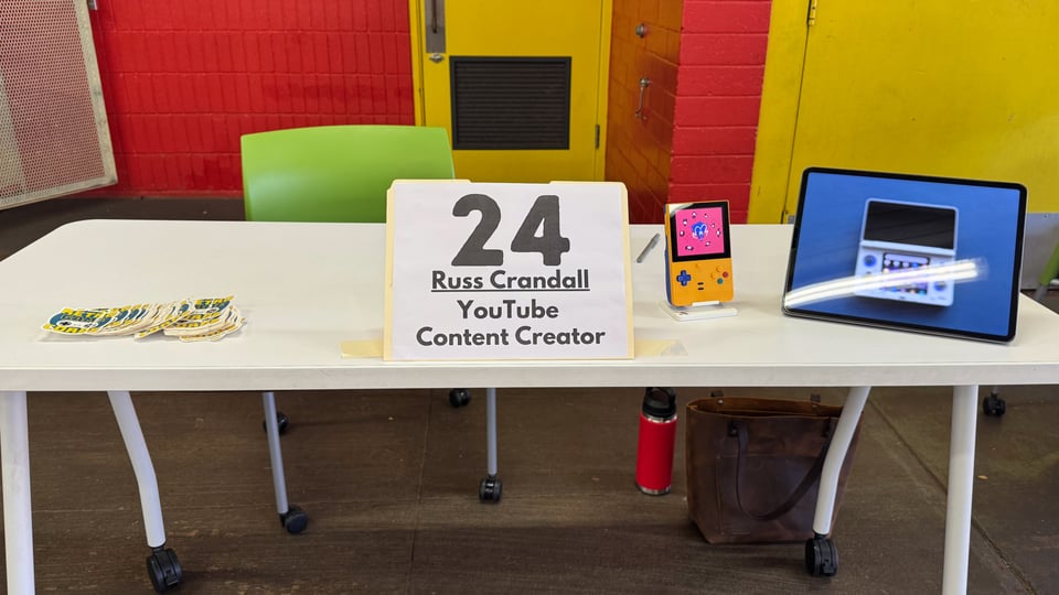 table from a career fair