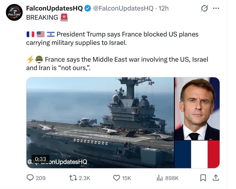 No former Allies stand with the US which attacked Iran.