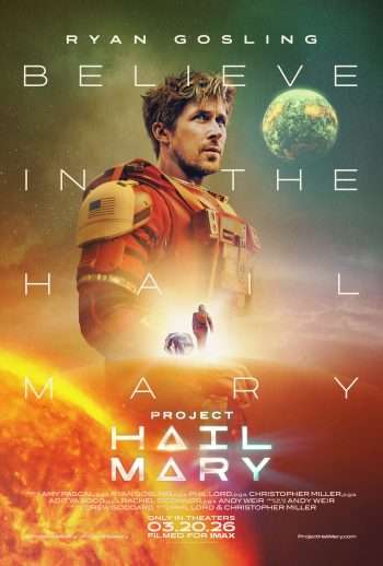 A movie poster for Project Hail Mary